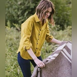 Tradlands Mustard Button Down Shirt